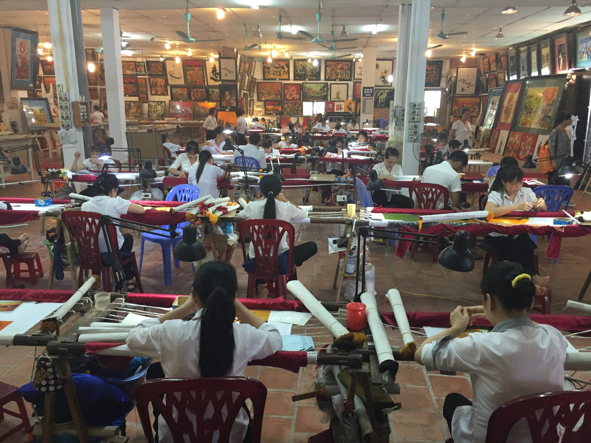 Photo by Author — the "Production Workshop for Disabled People" on the way to Ha Long Bay, Vietnam