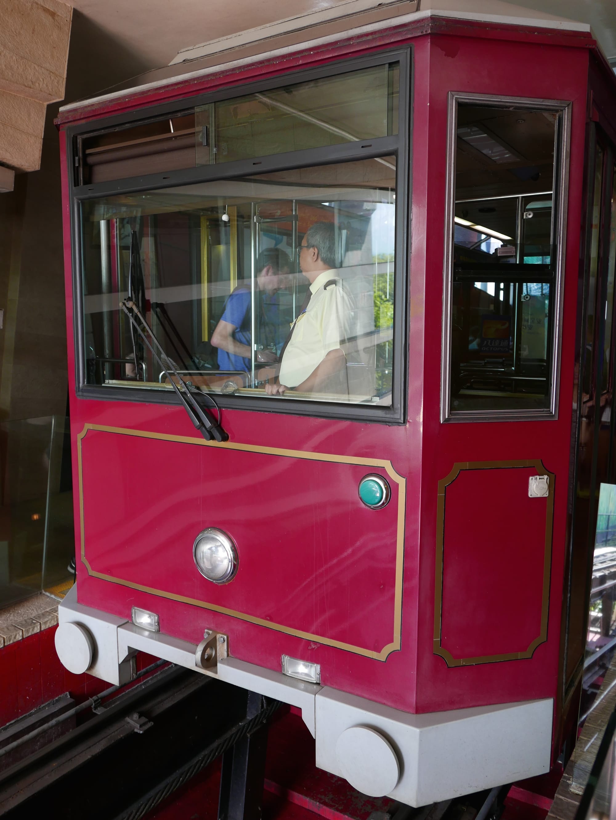 Photo by Author — the tram — Victoria Peak 太平山, Hong Kong