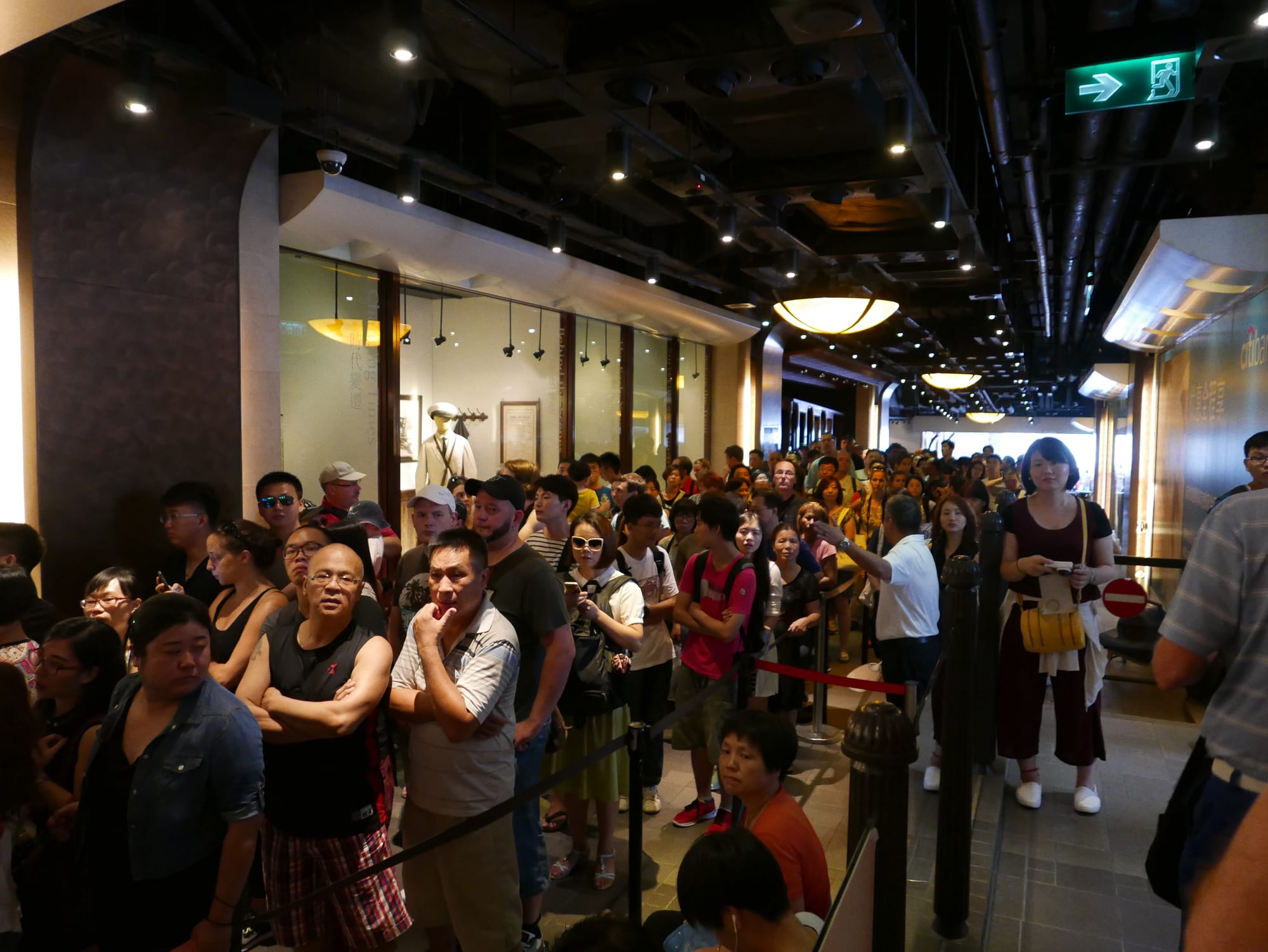 Photo by Author — the tram queue — Victoria Peak 太平山, Hong Kong