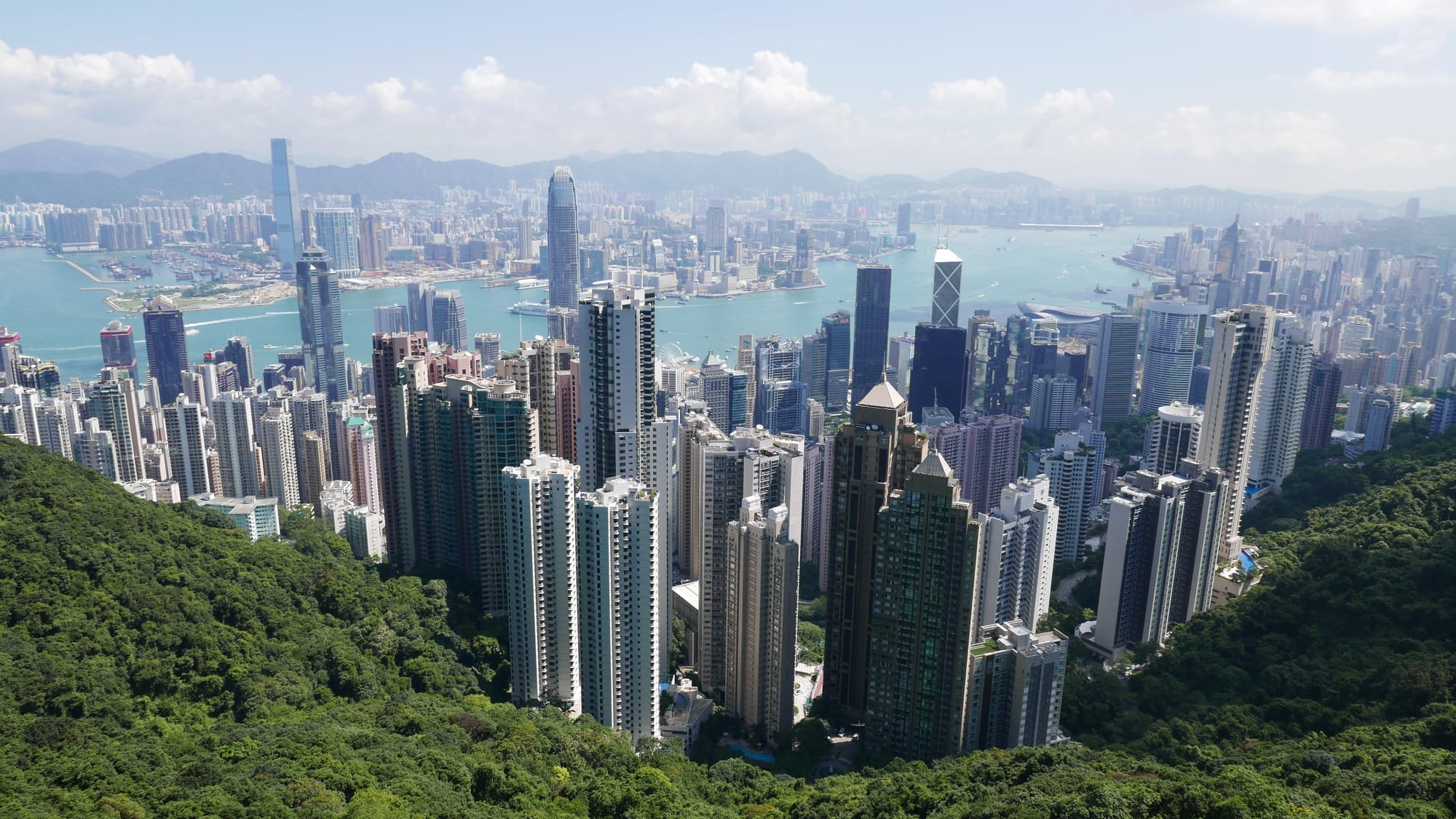 Photo by Author — the view from Victoria Peak 太平山, Hong Kong