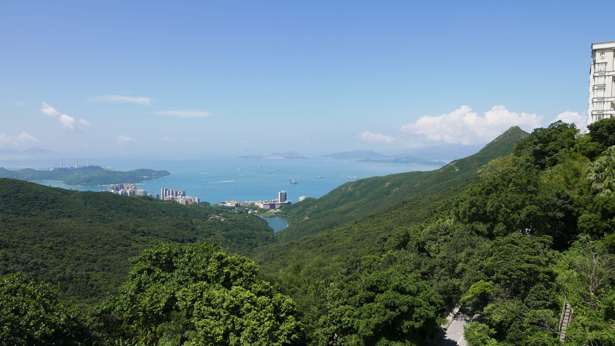 Photo by Author — the view south from Victoria Peak 太平山, Hong Kong