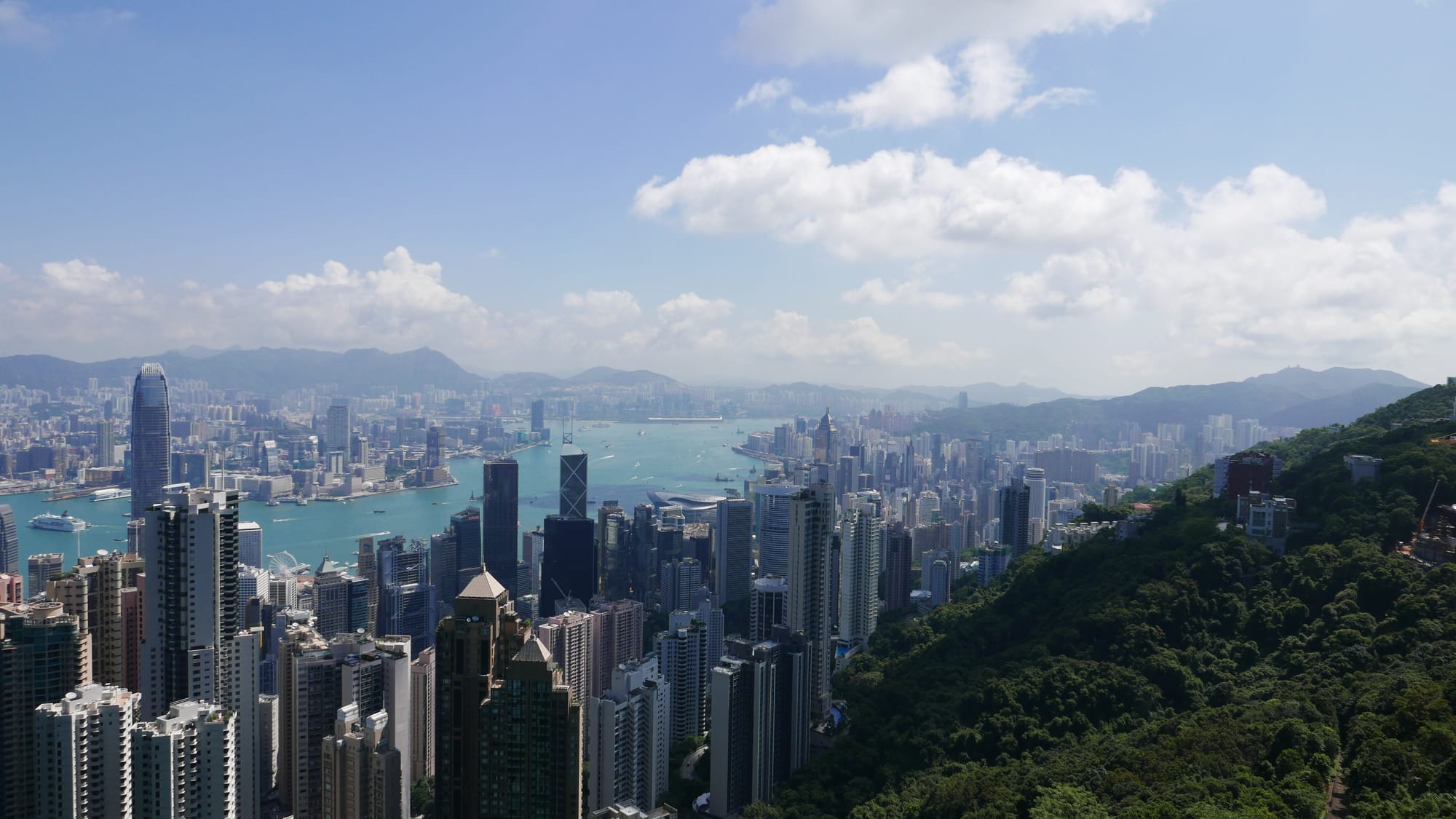 Photo by Author — the view from Victoria Peak 太平山, Hong Kong