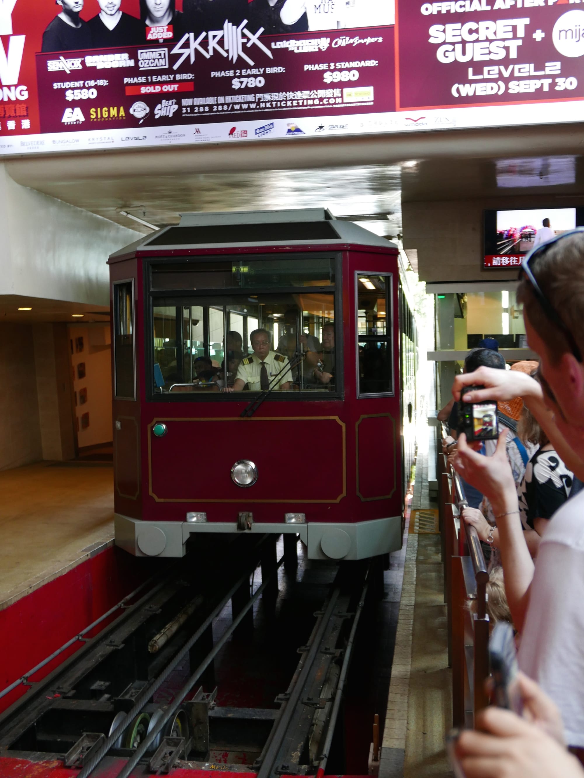 Photo by Author — the tram — Victoria Peak 太平山, Hong Kong