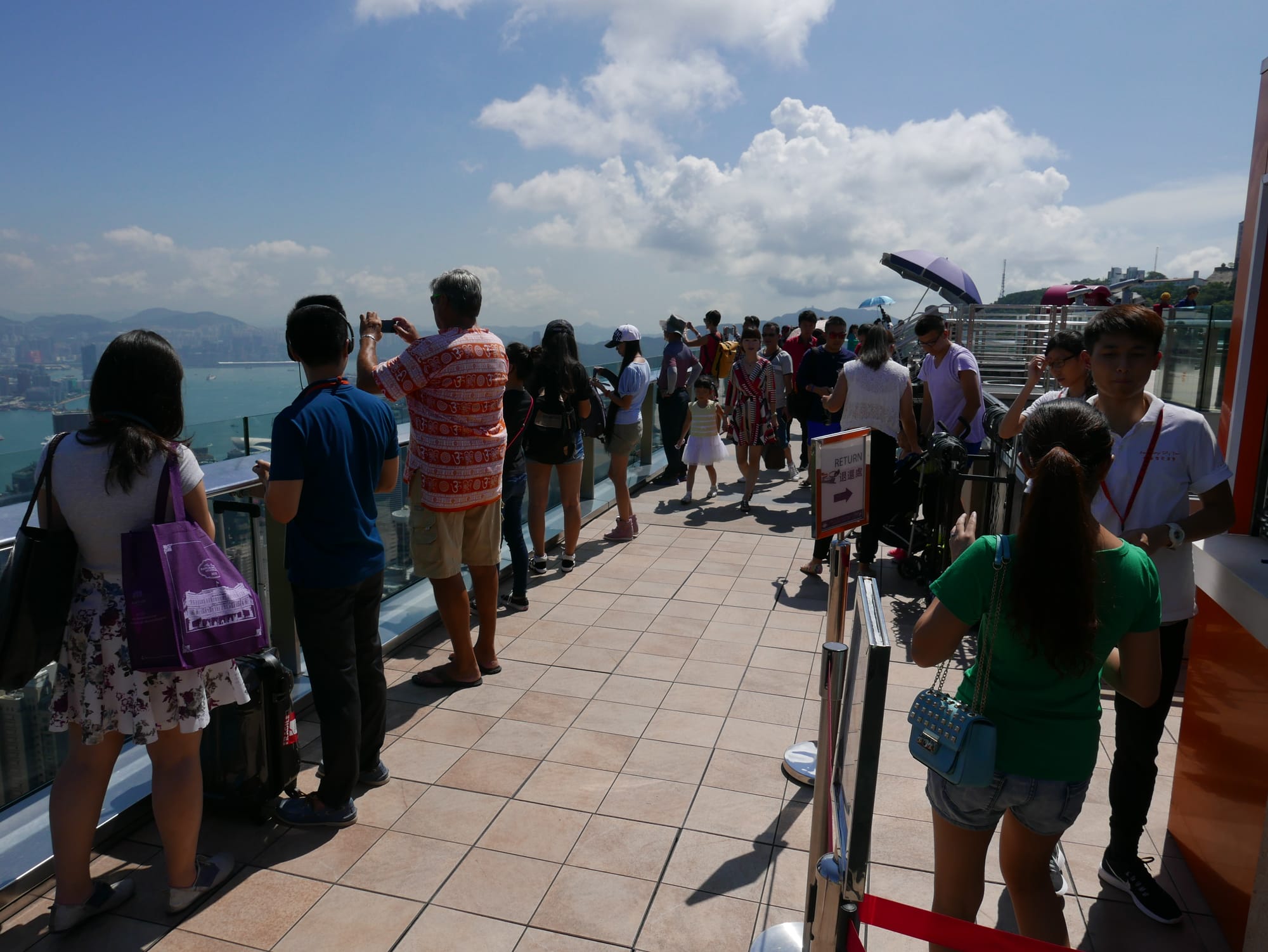 Photo by Author — the viewing platform — Victoria Peak 太平山, Hong Kong