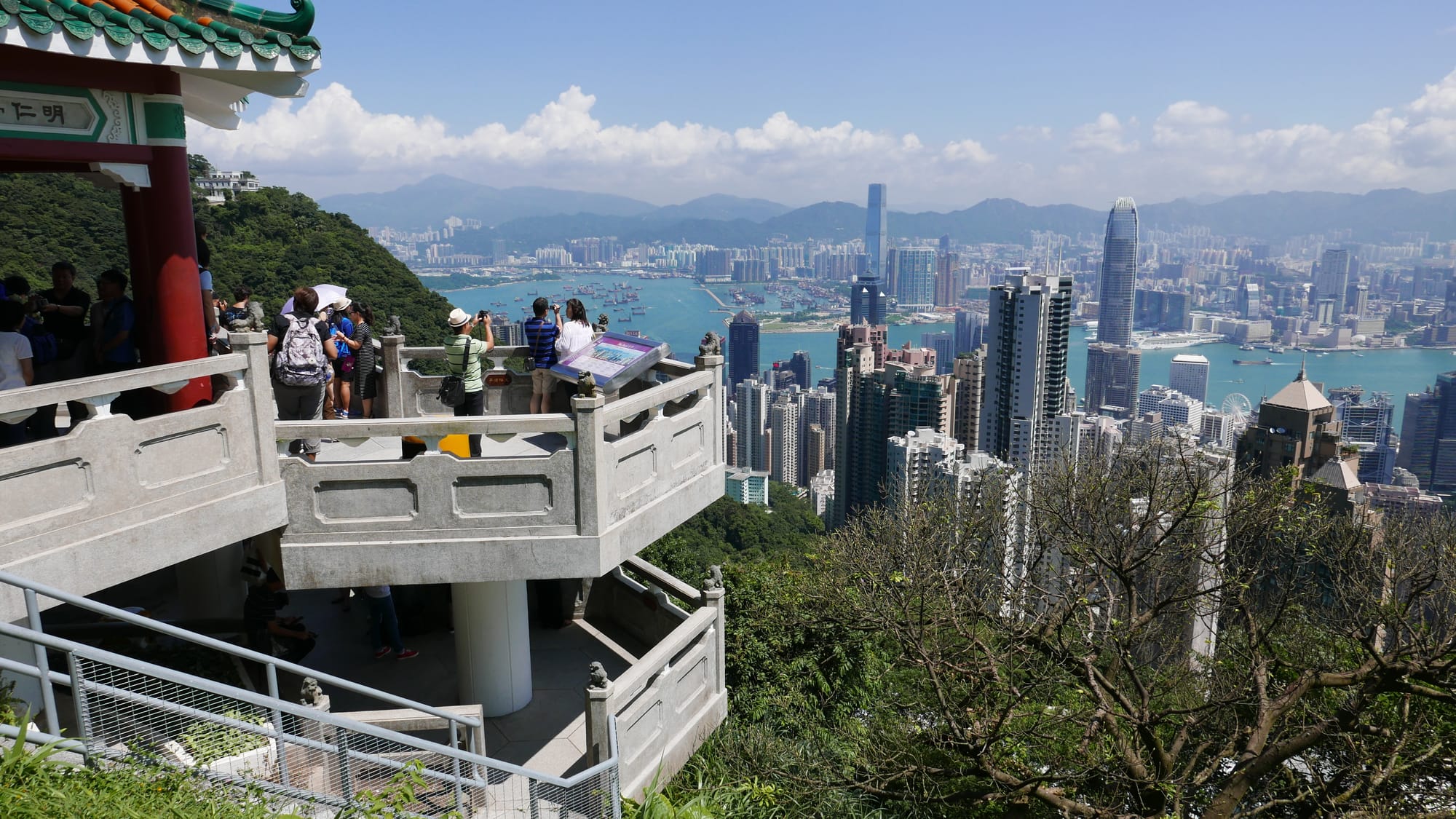 Photo by Author — Tai Ping Shan Lions View Point Pavilion 太平山獅子亭 —Victoria Peak 太平山, Hong Kong