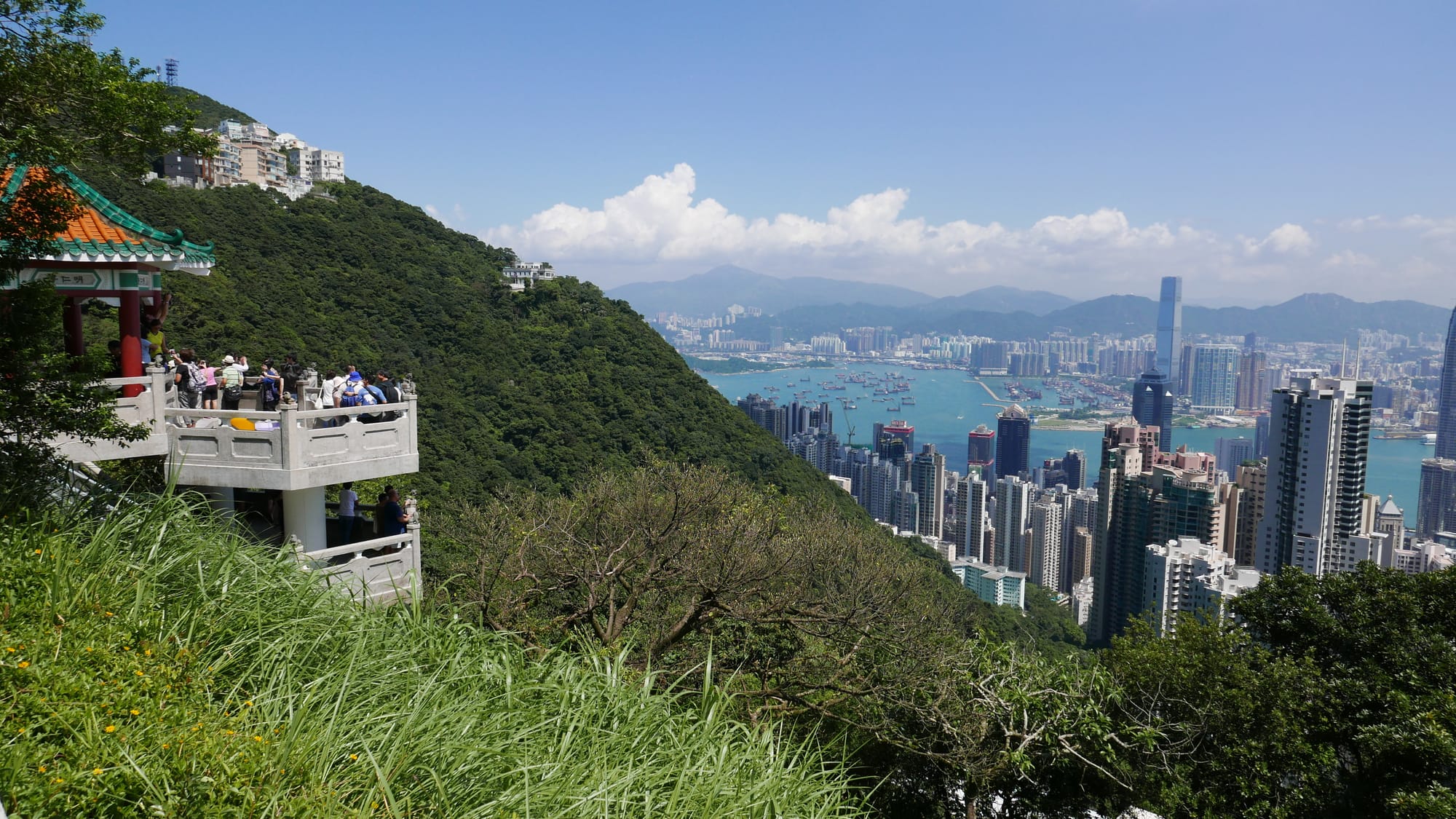 Photo by Author — Tai Ping Shan Lions View Point Pavilion 太平山獅子亭 —Victoria Peak 太平山, Hong Kong