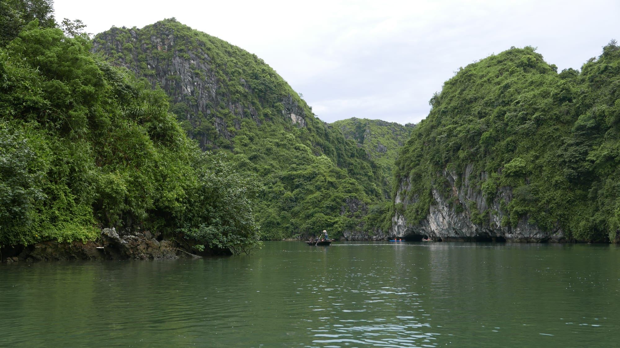 Photo by Author — the bay around Vong Vieng Village (day 1), Ha Long Bay, Vietnam