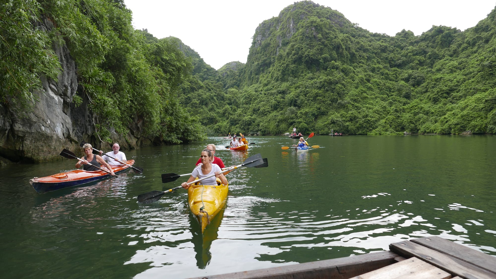 Photo by Author — the bay after the cave near Vong Vieng Village (day 1), Ha Long Bay, Vietnam