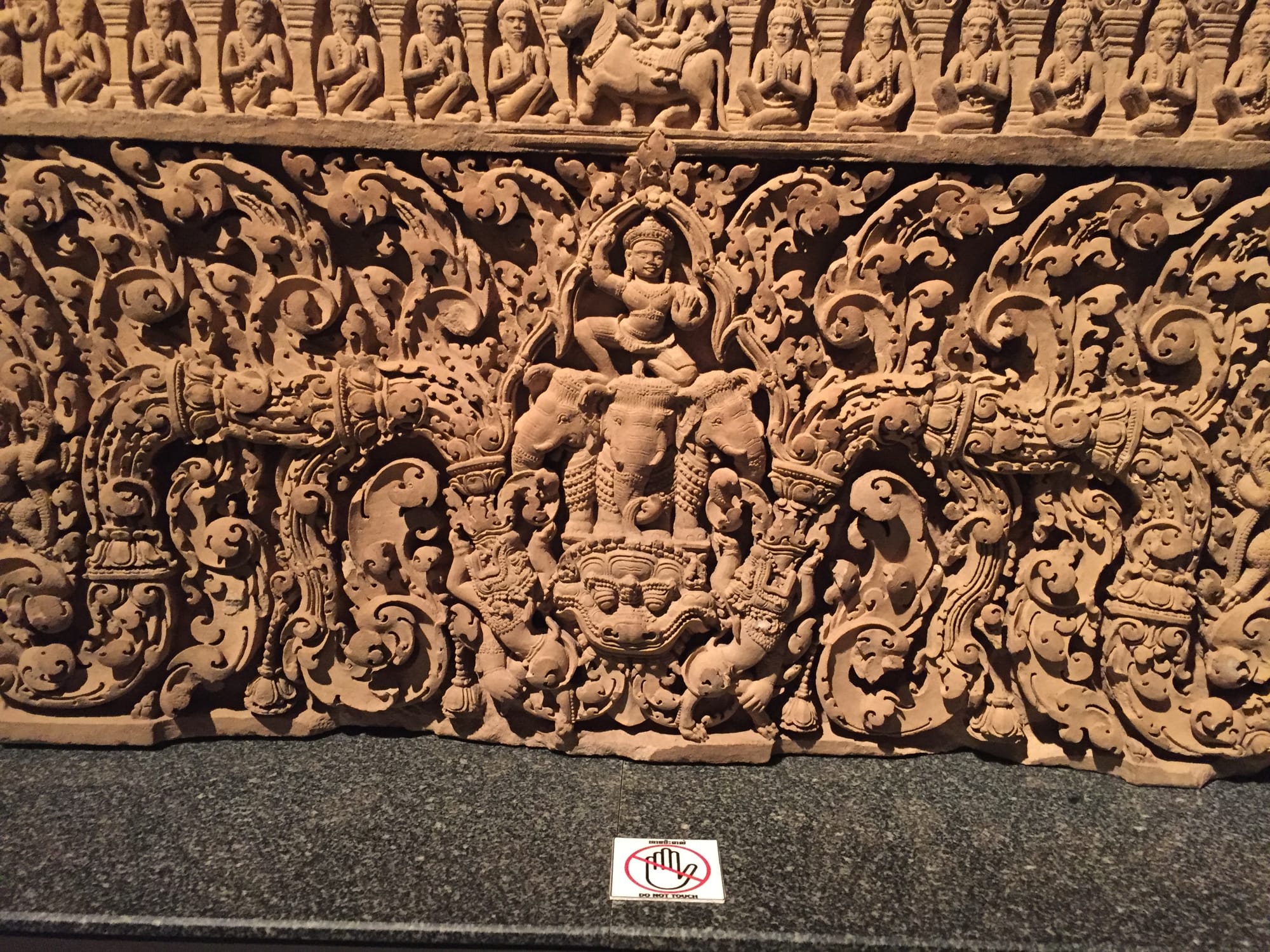 Photo by Author — stone carving at the Angkor National Museum, Siem Reap, Cambodia