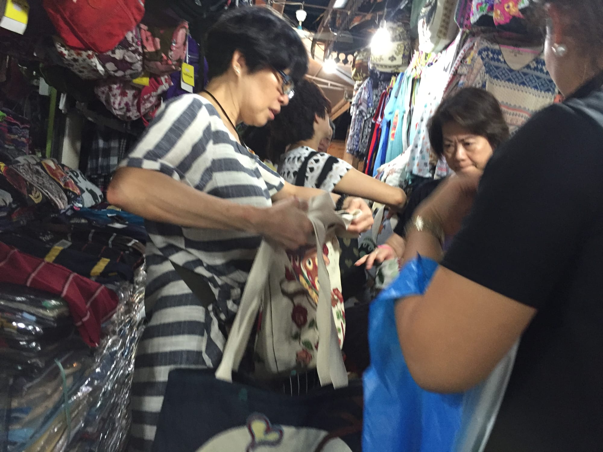 Photo by Author — shoppers at the Art Centre Night Market, Siem Reap, Cambodia