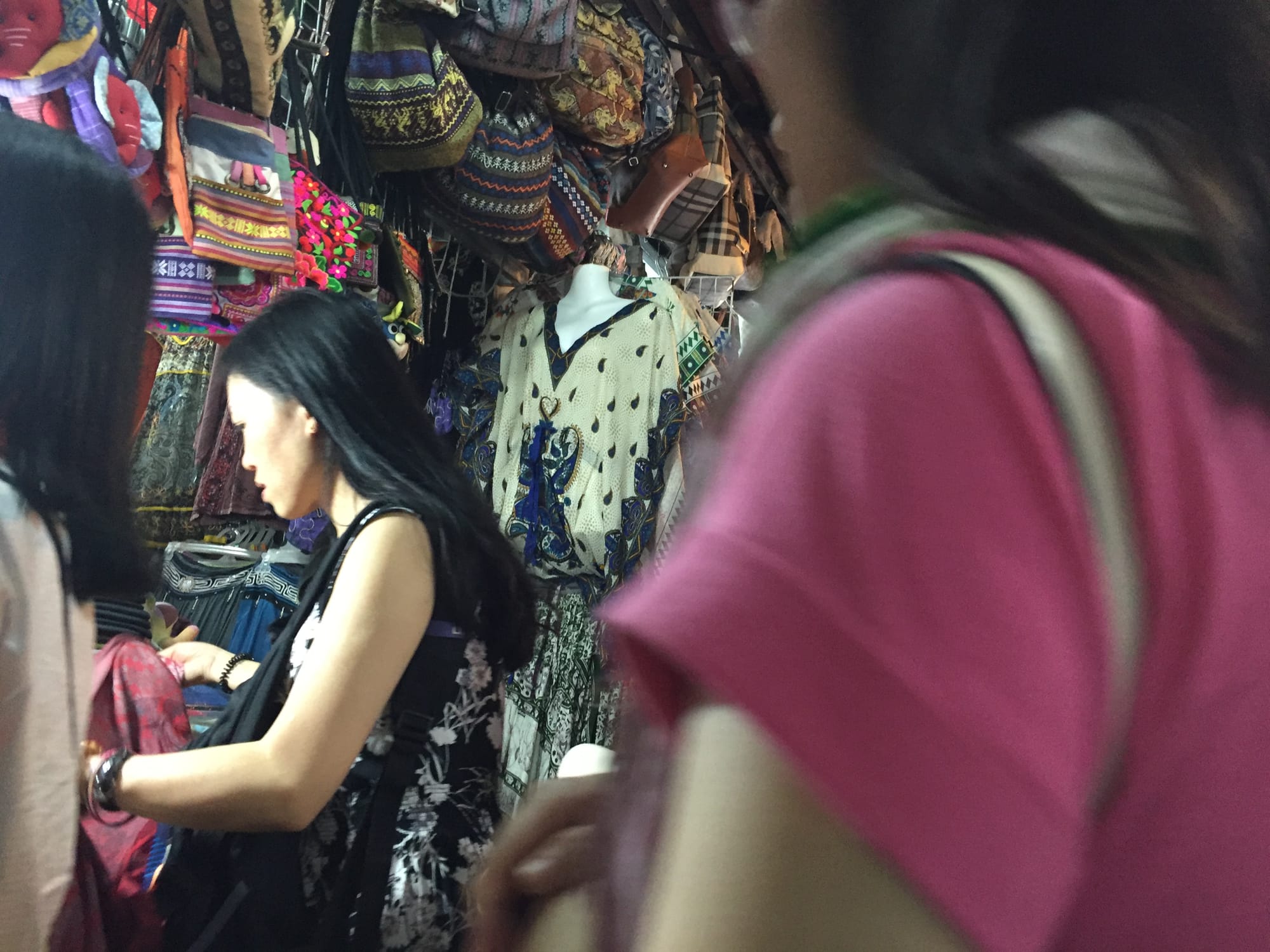 Photo by Author — shoppers at the Art Centre Night Market, Siem Reap, Cambodia