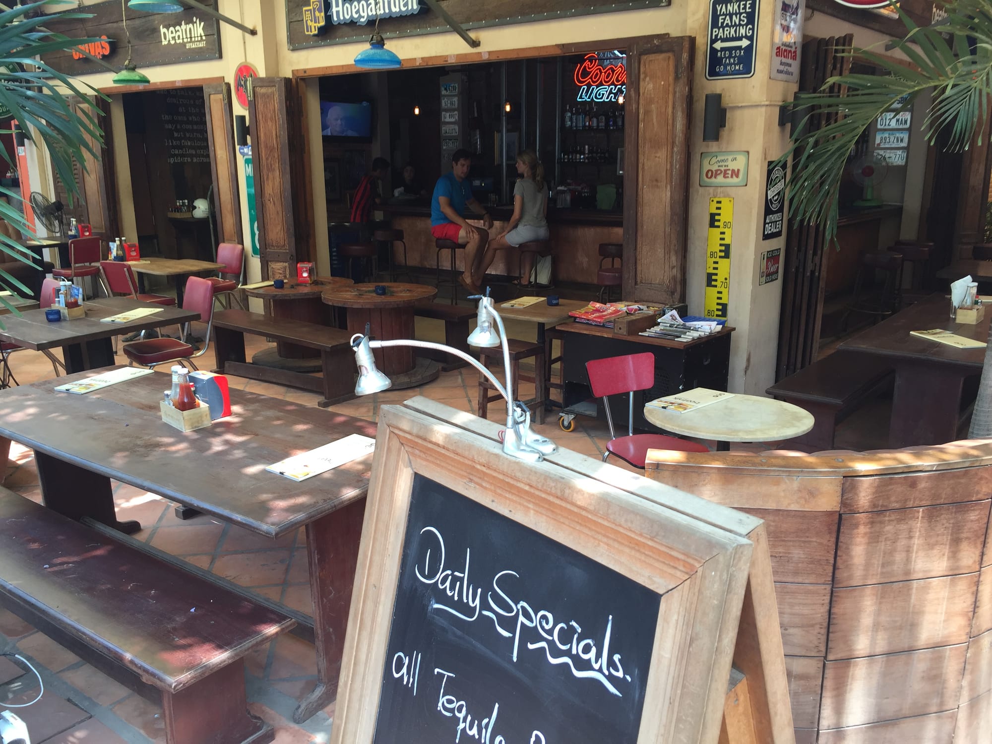 Photo by Author — one of the many western tourist bars — Siem Reap, Cambodia