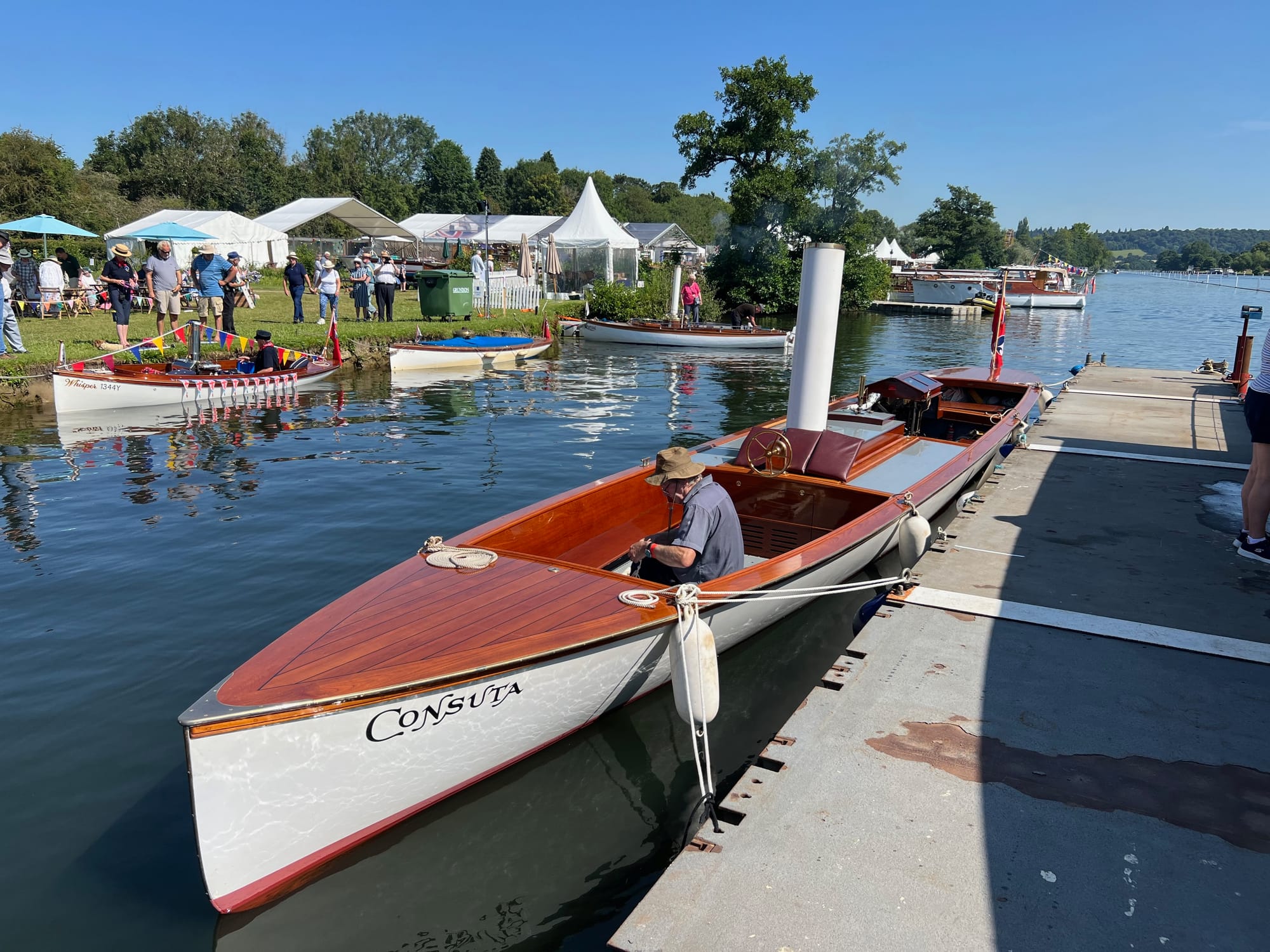 Photo by Author — Henley Trad Boat Festival 2024 — Consuta Umpire Launch