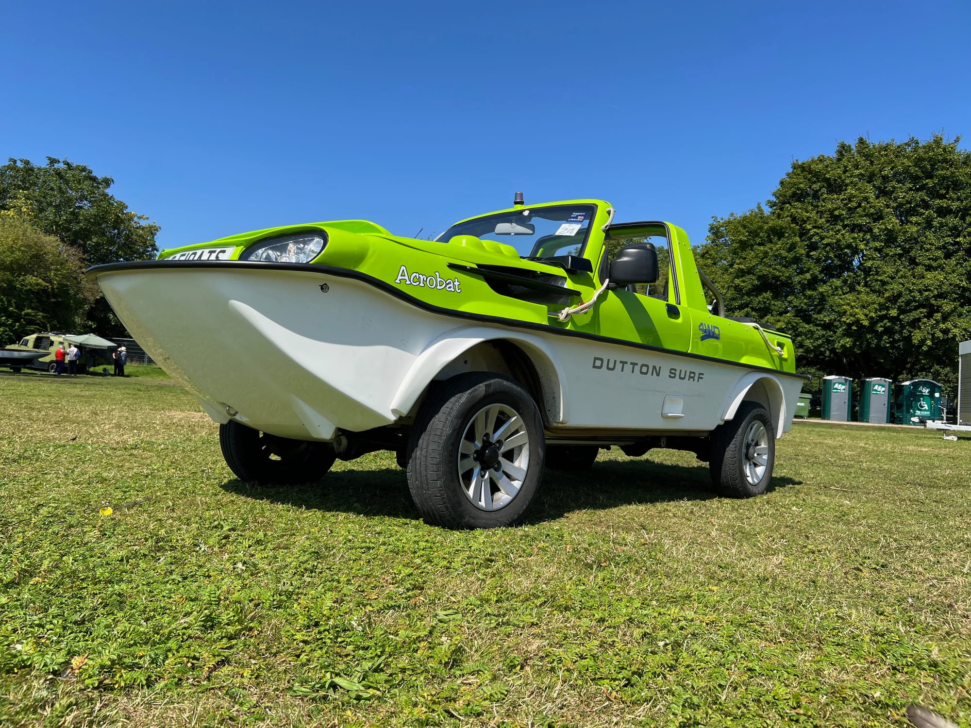 Photo by Author — Henley Trad Boat Festival 2024 — an amphibious car