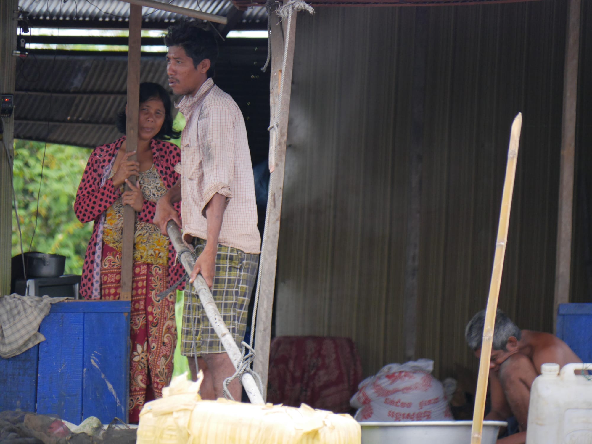 Photo by Author — villagers — Mechrey Floating Village, Siem Reap, Cambodia