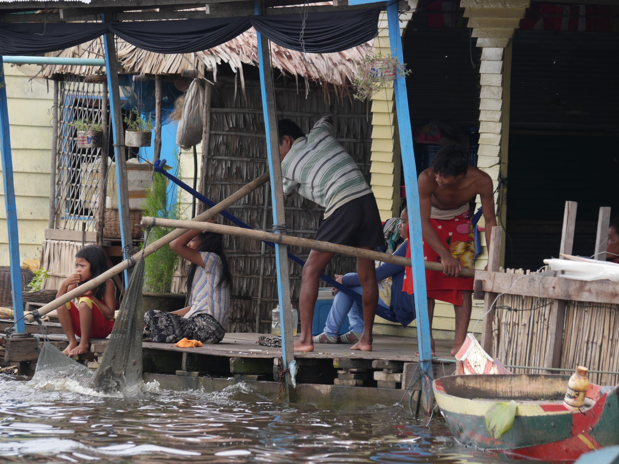 Photo by Author — wasting the catch — Mechrey Floating Village, Siem Reap, Cambodia