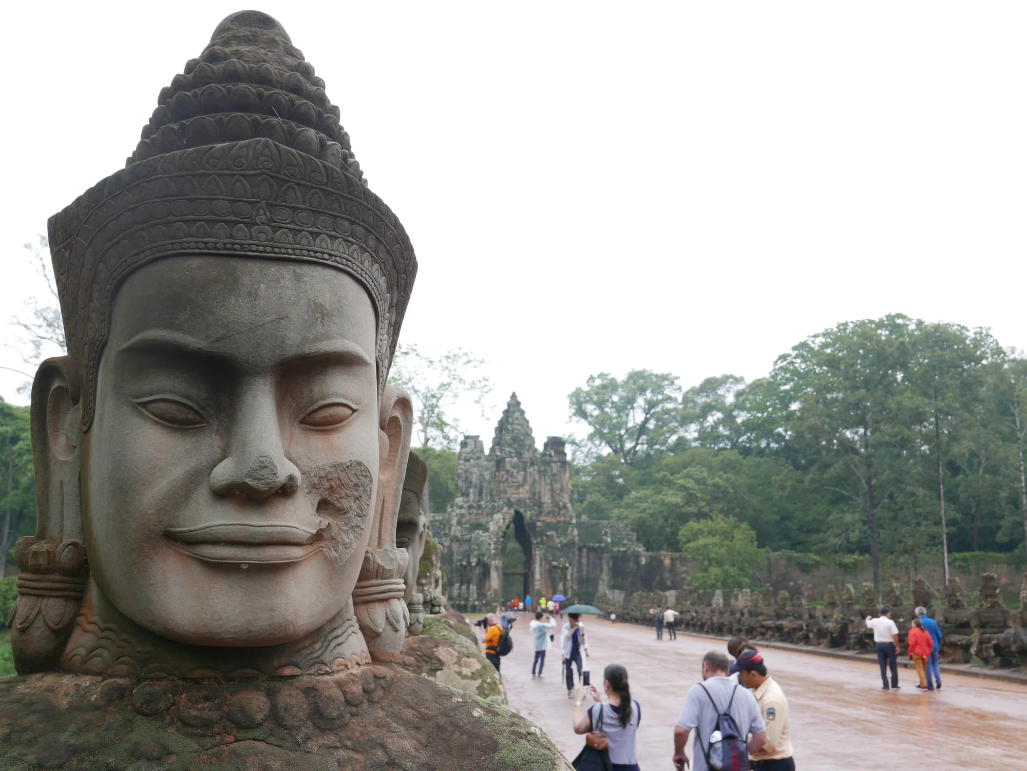 Photo by Author — approaching the south gate — Angkor Thom (អង្គរធំ), Angkor Archaeological Park, Angkor, Cambodia