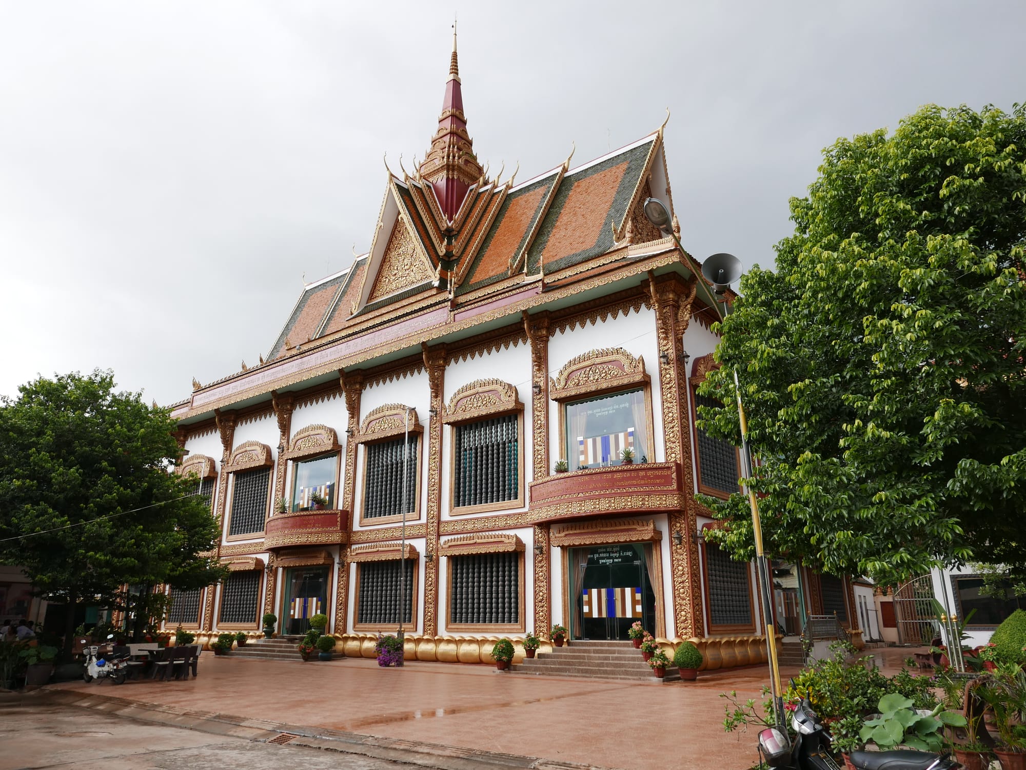 Photo by Author — and the rain came down — Wat Preah Prohm Rath (Wat Preah Prom Rath), Pokambor Avenue, Siem Reap, Cambodia