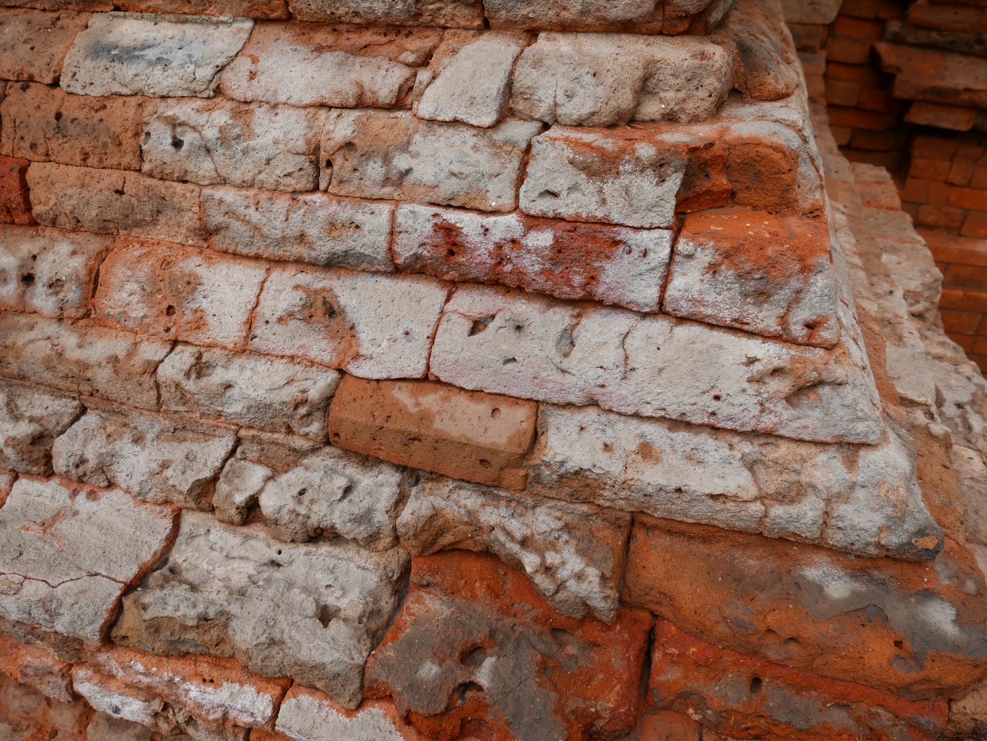 Photo by Author — the bricks of Preah Ko (ប្រាសាទព្រះគោ), Angkor Archaeological Park, Angkor, Cambodia