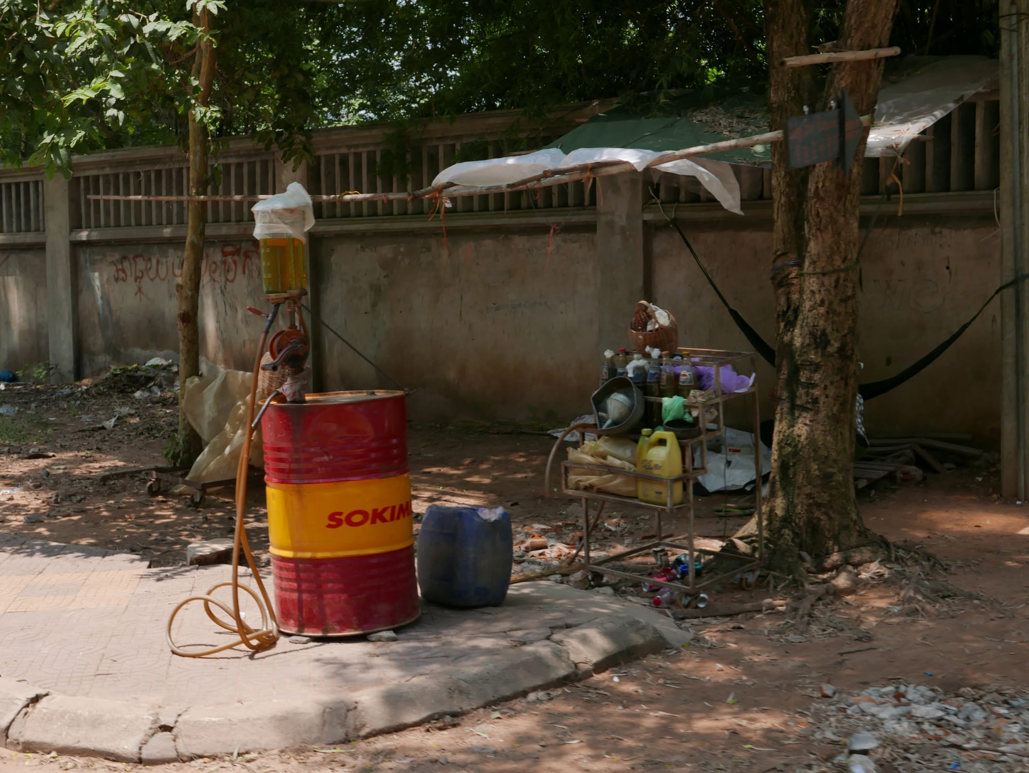 Photo by Author — another local petrol station — Siem Reap, Cambodia