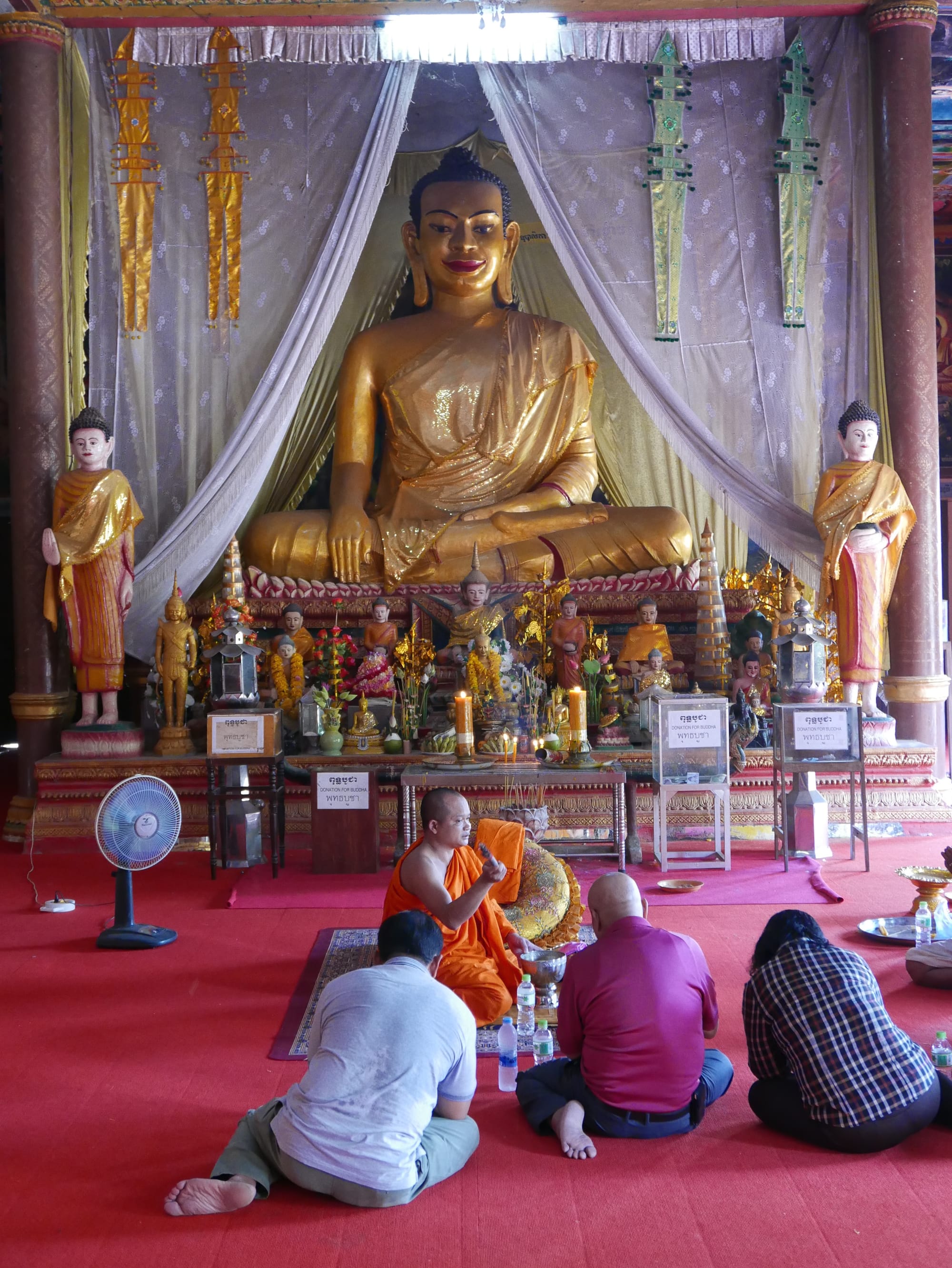 Photo by Author — a shrine at the Wat Thmey Killing Field Memorial, Siem Reap, Cambodia