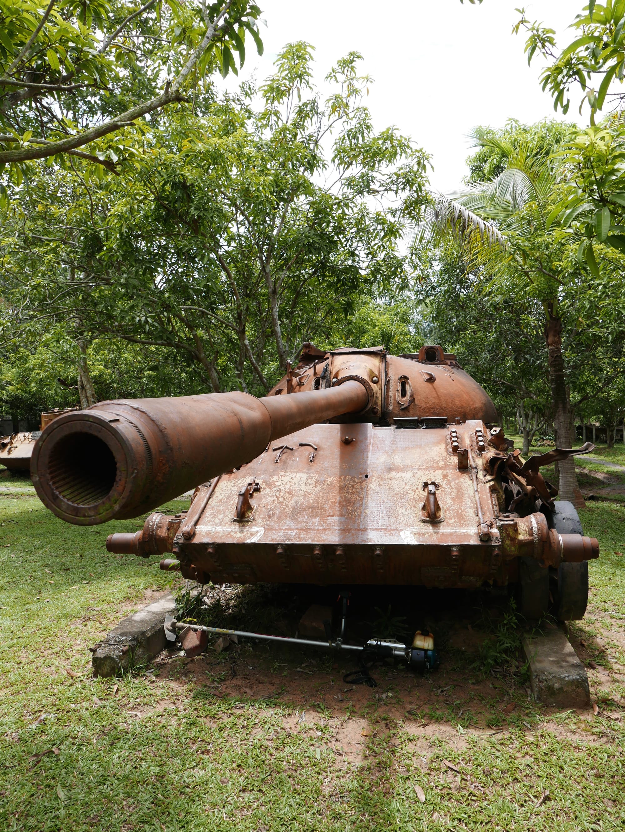 Photo by Author — a tank — War Museum, Siem Reap, Cambodia