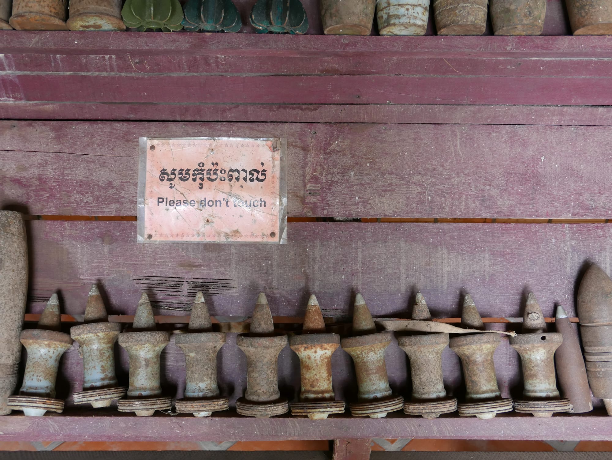 Photo by Author — anti-tank munitions — War Museum, Siem Reap, Cambodia