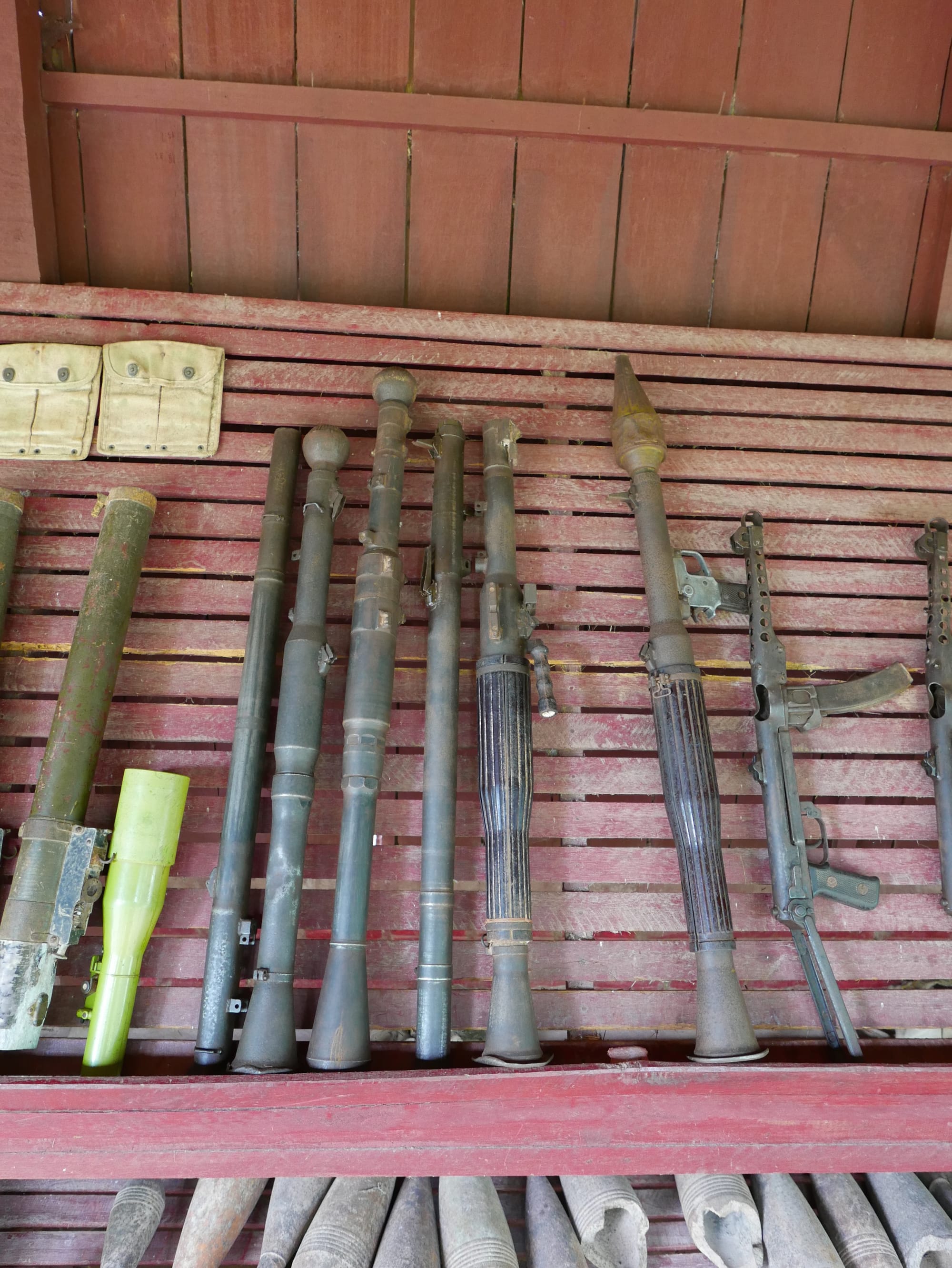 Photo by Author — grenade launchers — War Museum, Siem Reap, Cambodia