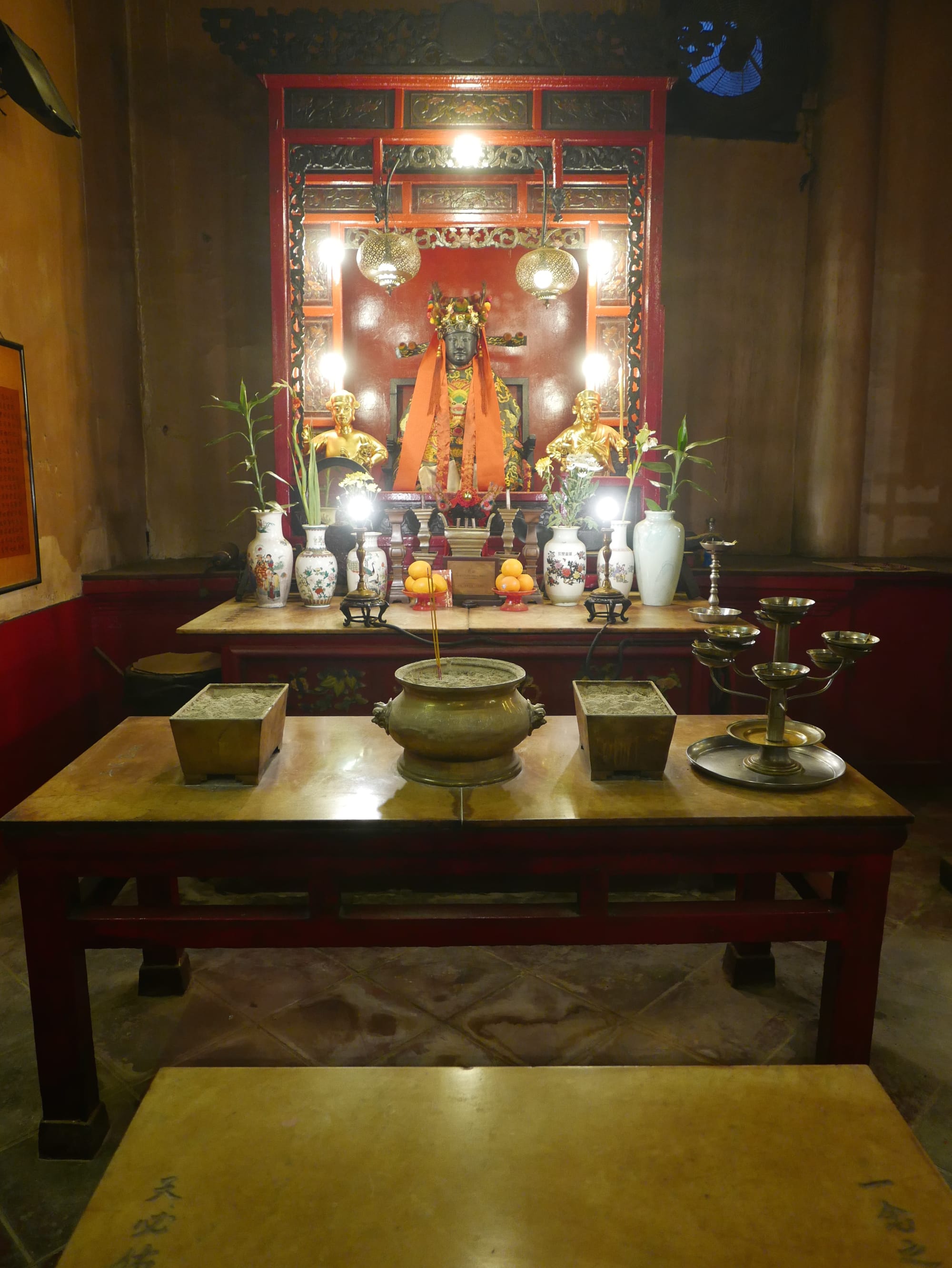 Photo by Author — a shrine at the Man Mo Temple 文武廟, Hong Kong