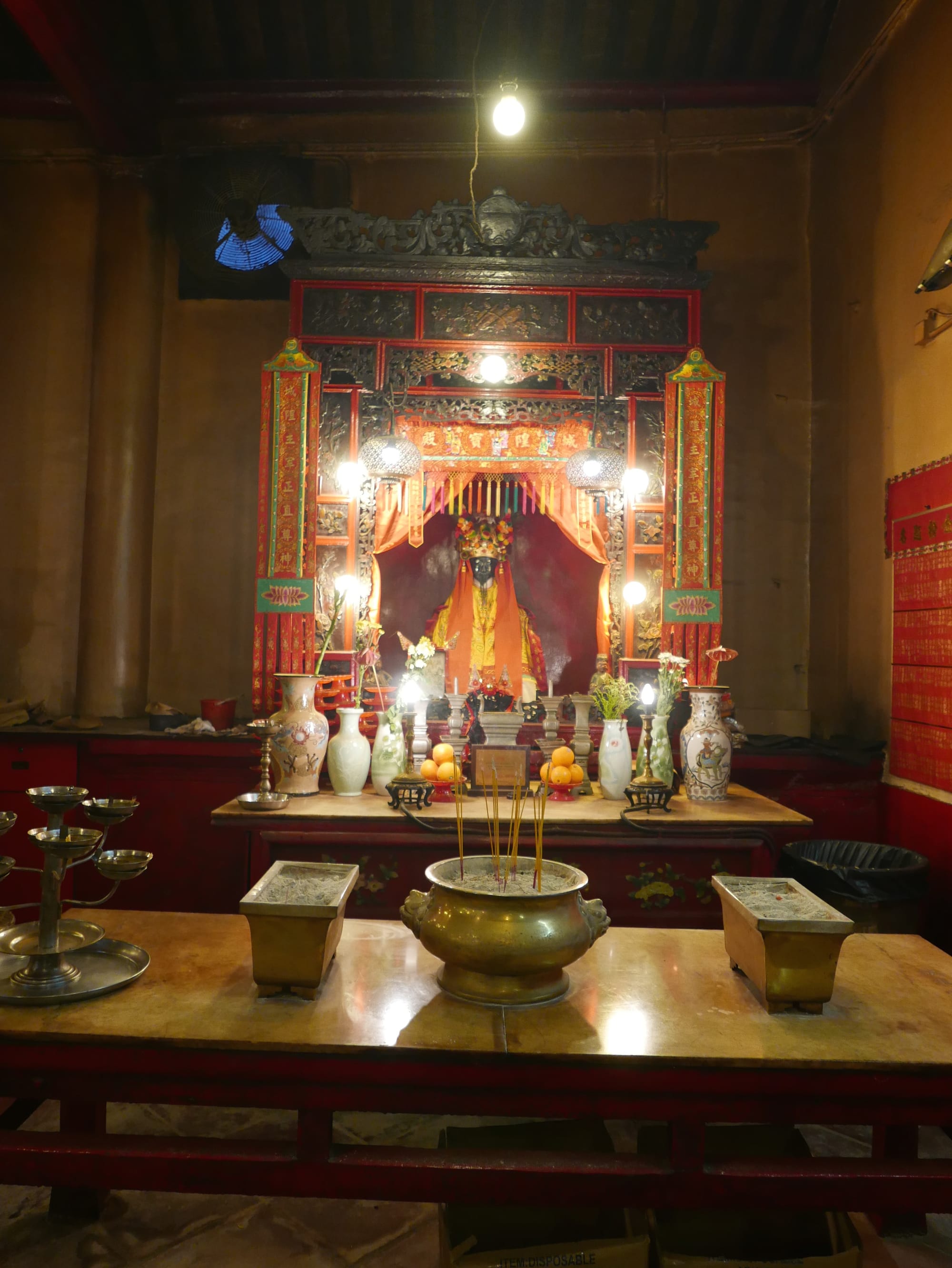 Photo by Author — a shrine at the Man Mo Temple 文武廟, Hong Kong