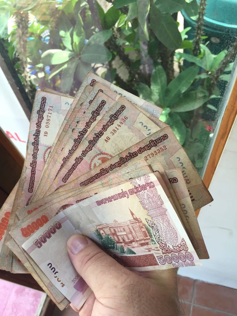 Photo by Author — checking my money — in the local currency, I was a millionaire