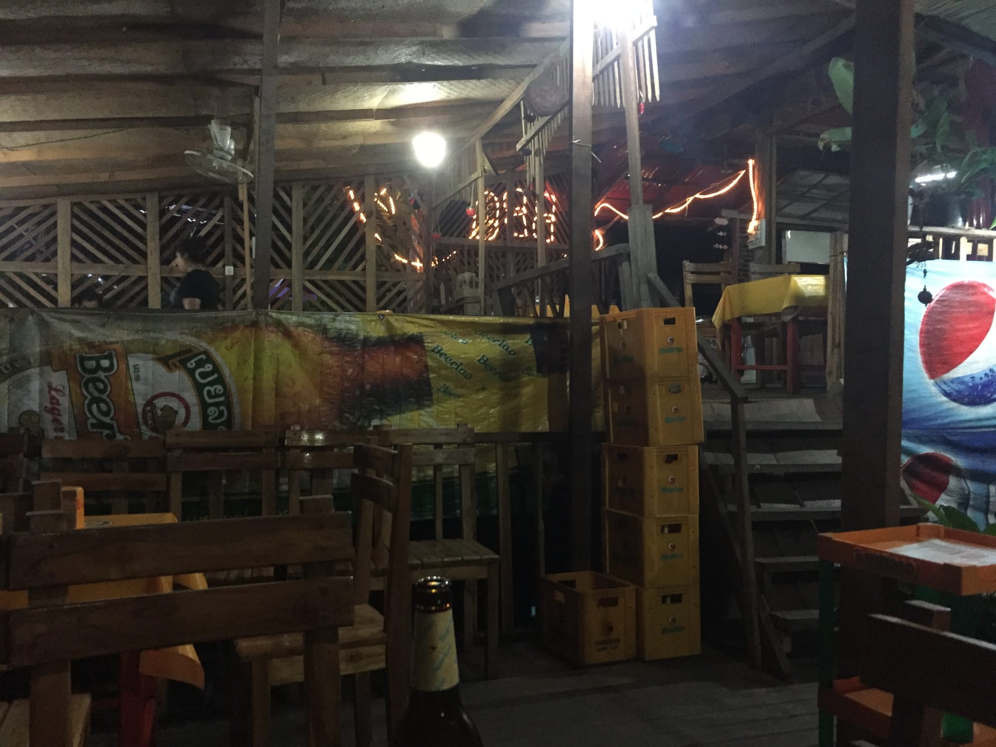 Photo by Author — Dinner at the BBQ by the Old Bridge, Luang Prabang (ຫລວງພະບາງ/ຫຼວງພະບາງ), Laos