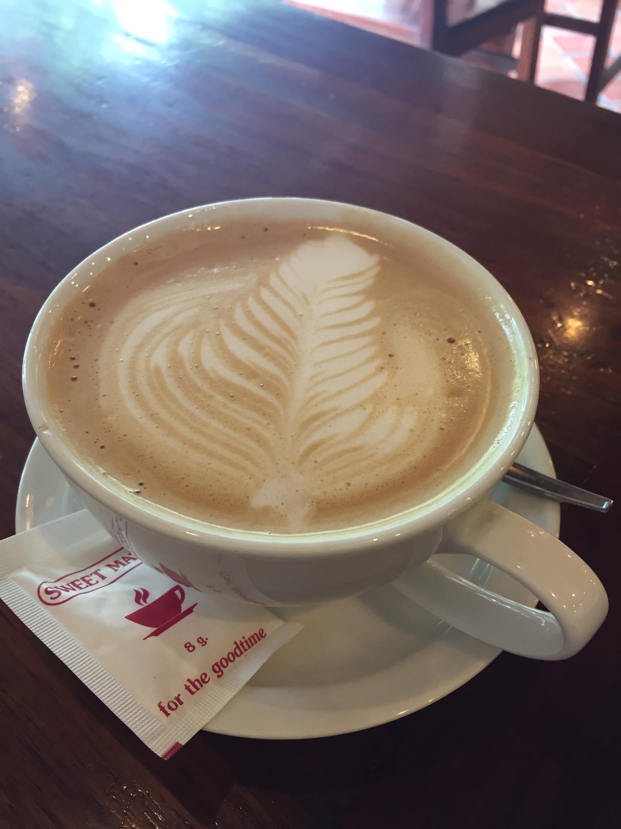 Photo by Author — coffee at the Saffron Café, Luang Prabang (ຫລວງພະບາງ/ຫຼວງພະບາງ), Laos