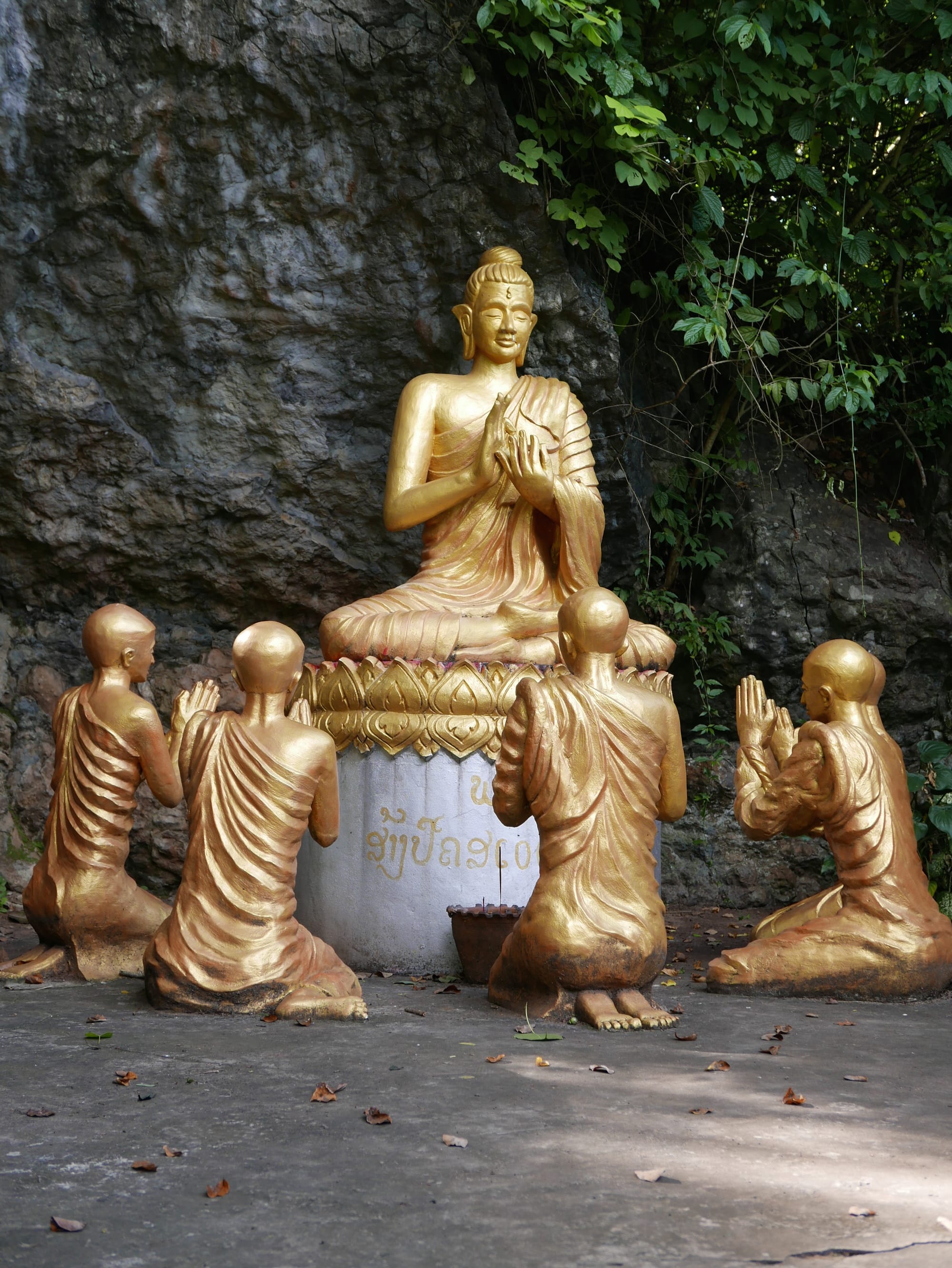 Photo by Author — a shrine on Mount Phousi, Luang Prabang (ຫລວງພະບາງ/ຫຼວງພະບາງ), Laos