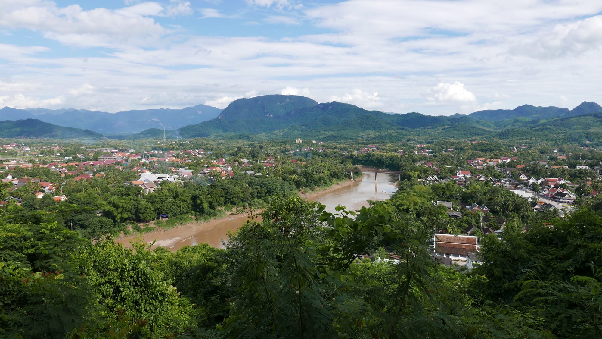 Photo by Author — the view from Mount Phousi, Luang Prabang (ຫລວງພະບາງ/ຫຼວງພະບາງ), Laos