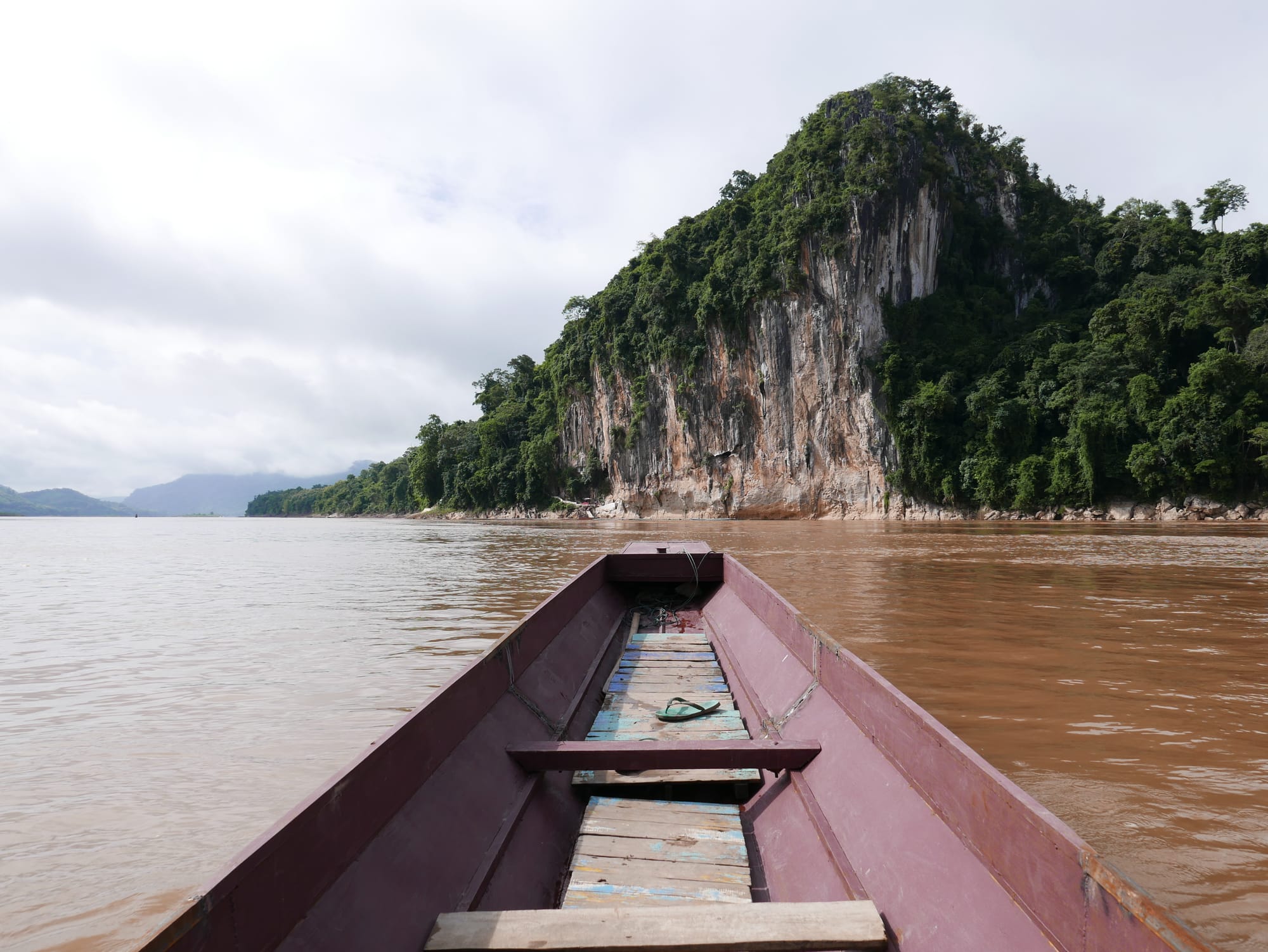 Photo by Author — approaching the caves — Tham Ting (Tam Ting)/Pak Ou (ถ้ำติ่ง) Caves, Laos