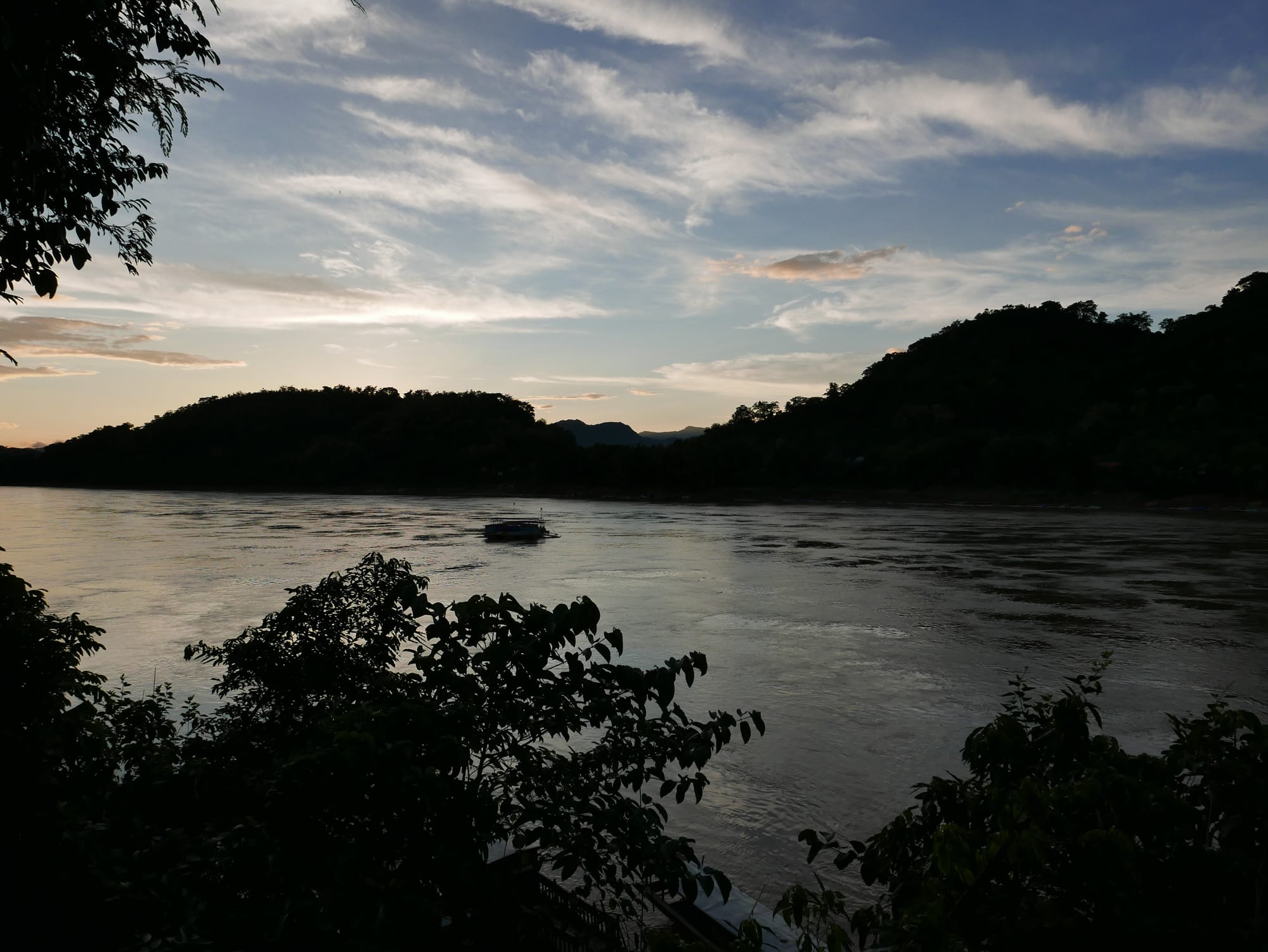 Photo by Author — and sunset over the Mekong River