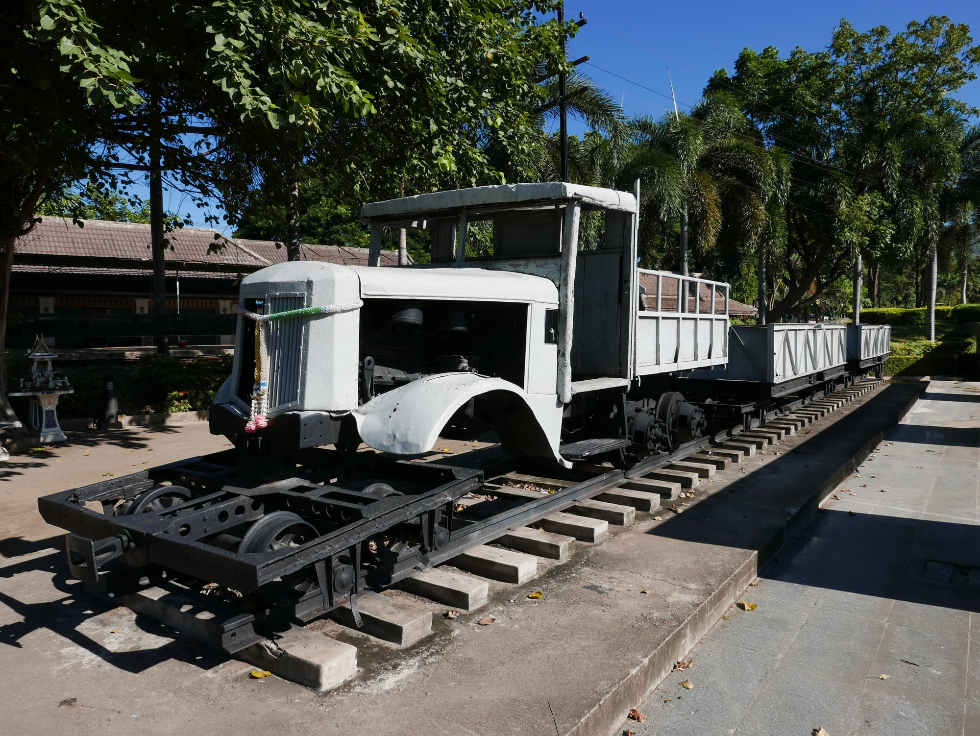 Photo by Author — a railway construction vehicle — The Bridge on the River Kwai (สะพานข้ามแม่น้ำแคว), Thailand 