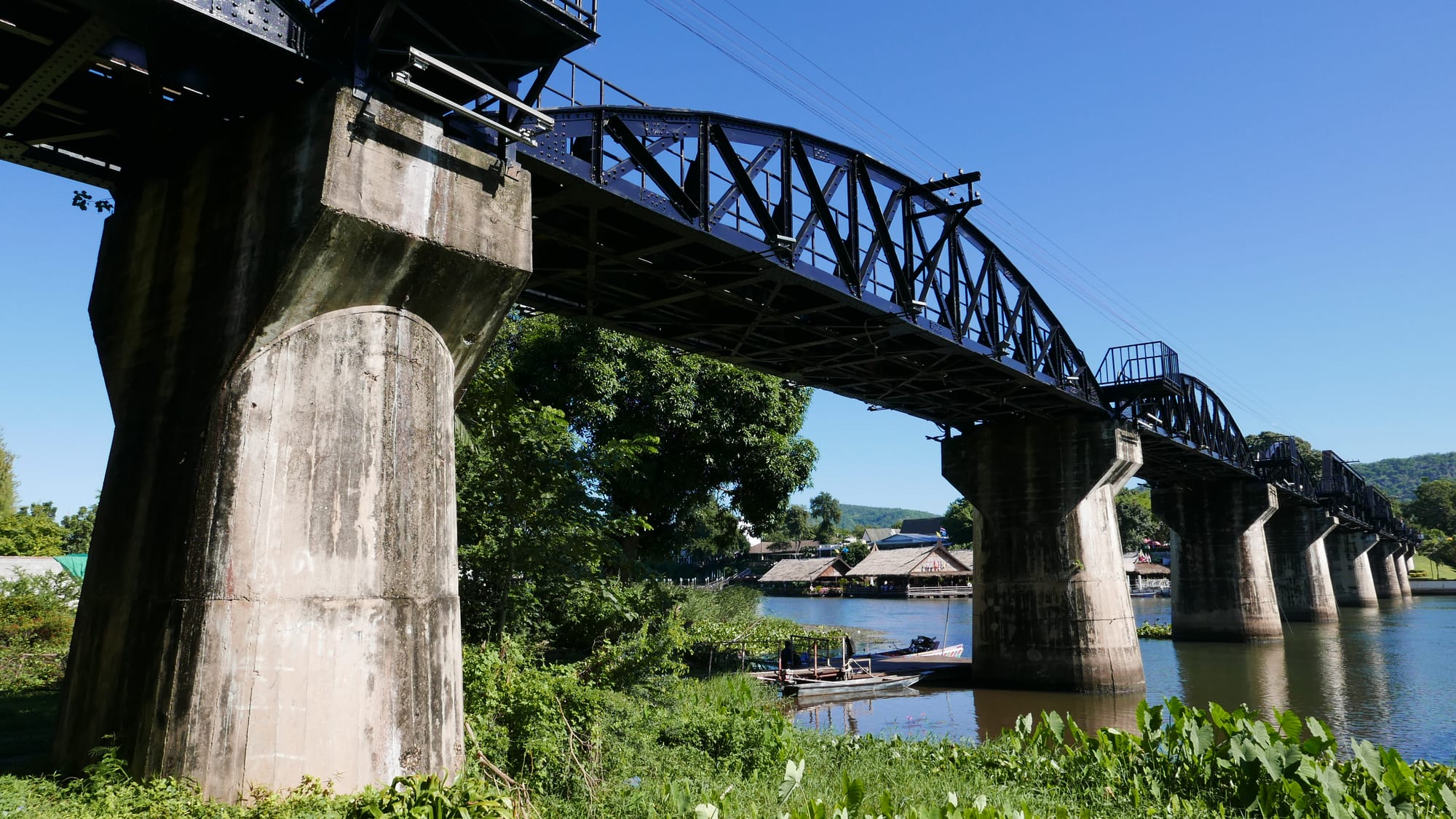 Photo by Author — The Bridge on the River Kwai (สะพานข้ามแม่น้ำแคว), Thailand from below