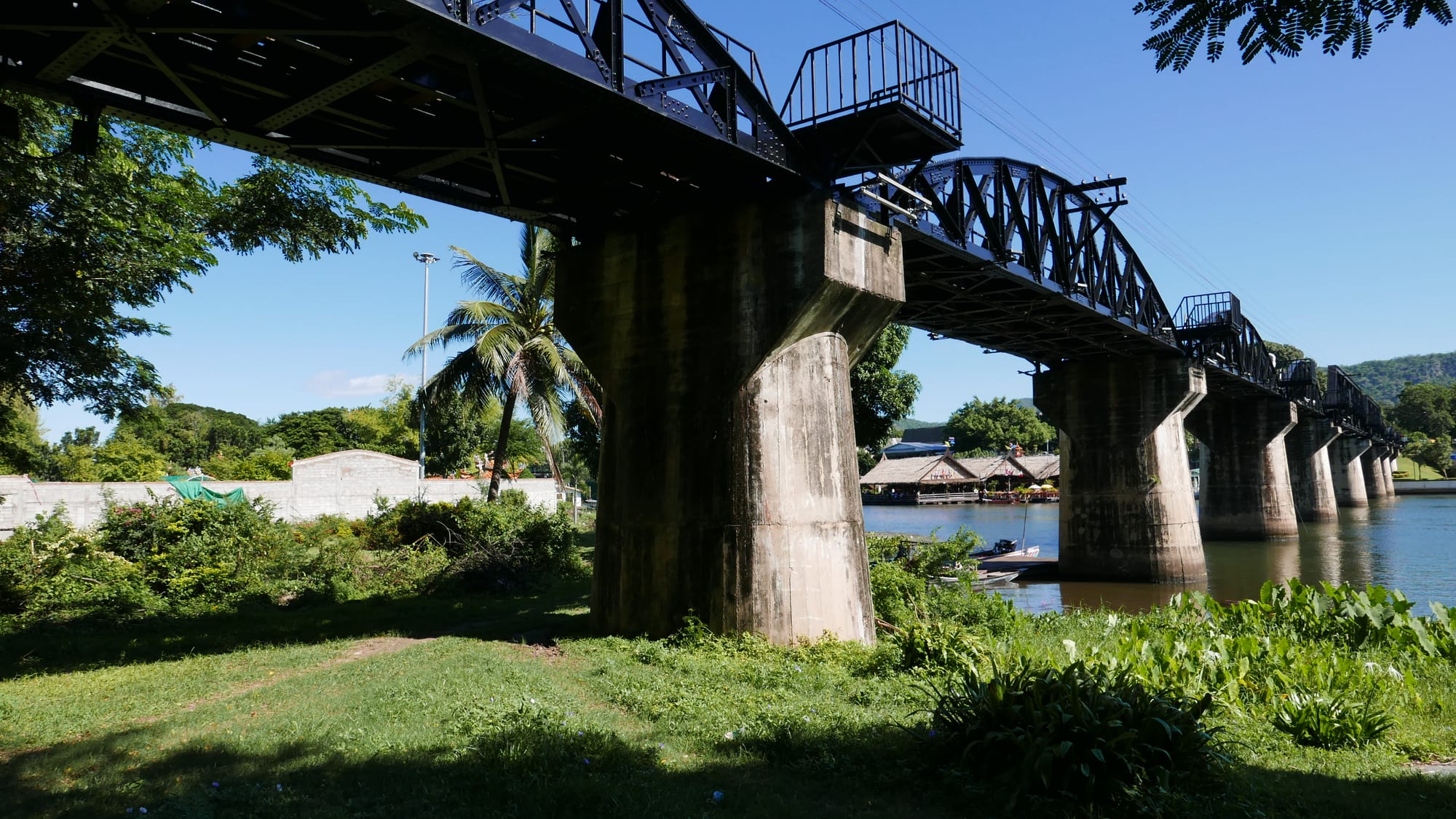 Photo by Author — The Bridge on the River Kwai (สะพานข้ามแม่น้ำแคว), Thailand from below