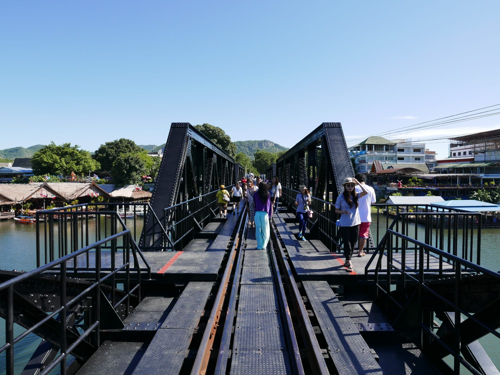 Photo by Author — a replacement span — The Bridge on the River Kwai (สะพานข้ามแม่น้ำแคว), Thailand 