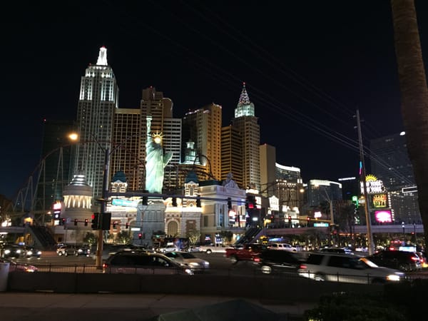 Heading back to Malaysia from Las Vegas - the Las Vegas strip ar night