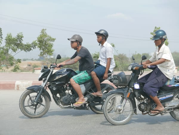 So many bikers in Mandalay