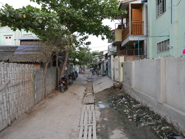 A back street in Mandalay, Myanmar (Burma)