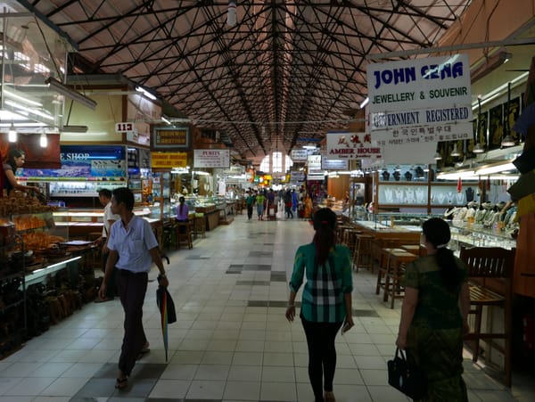 Bogyoke Market (Scotts Market), Yangon (Rangoon), Myanmar (Burma)