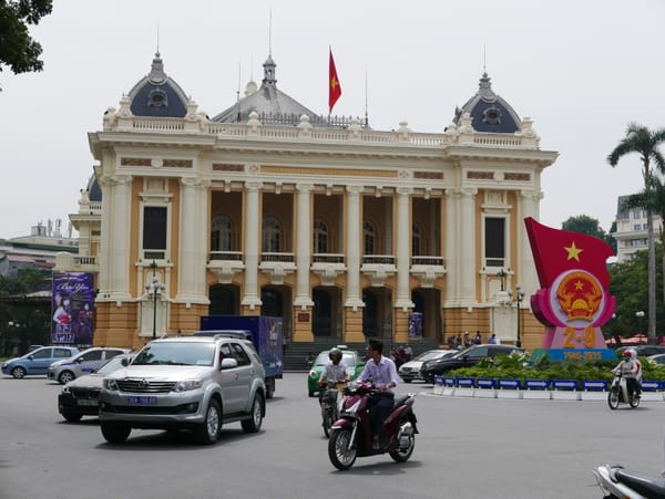 Hanoi Opera House - a stunning French-Colonial building