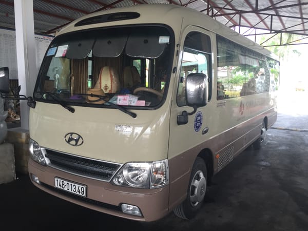 Next Stop — Ha Long Bay, Vietnam - the bus to Ha Long Bay